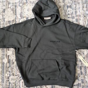 ESSENTIALS Fear Of God Black Stretch Limo Hoodie
